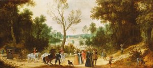 Paysage boisé - Sebastian Vrancx